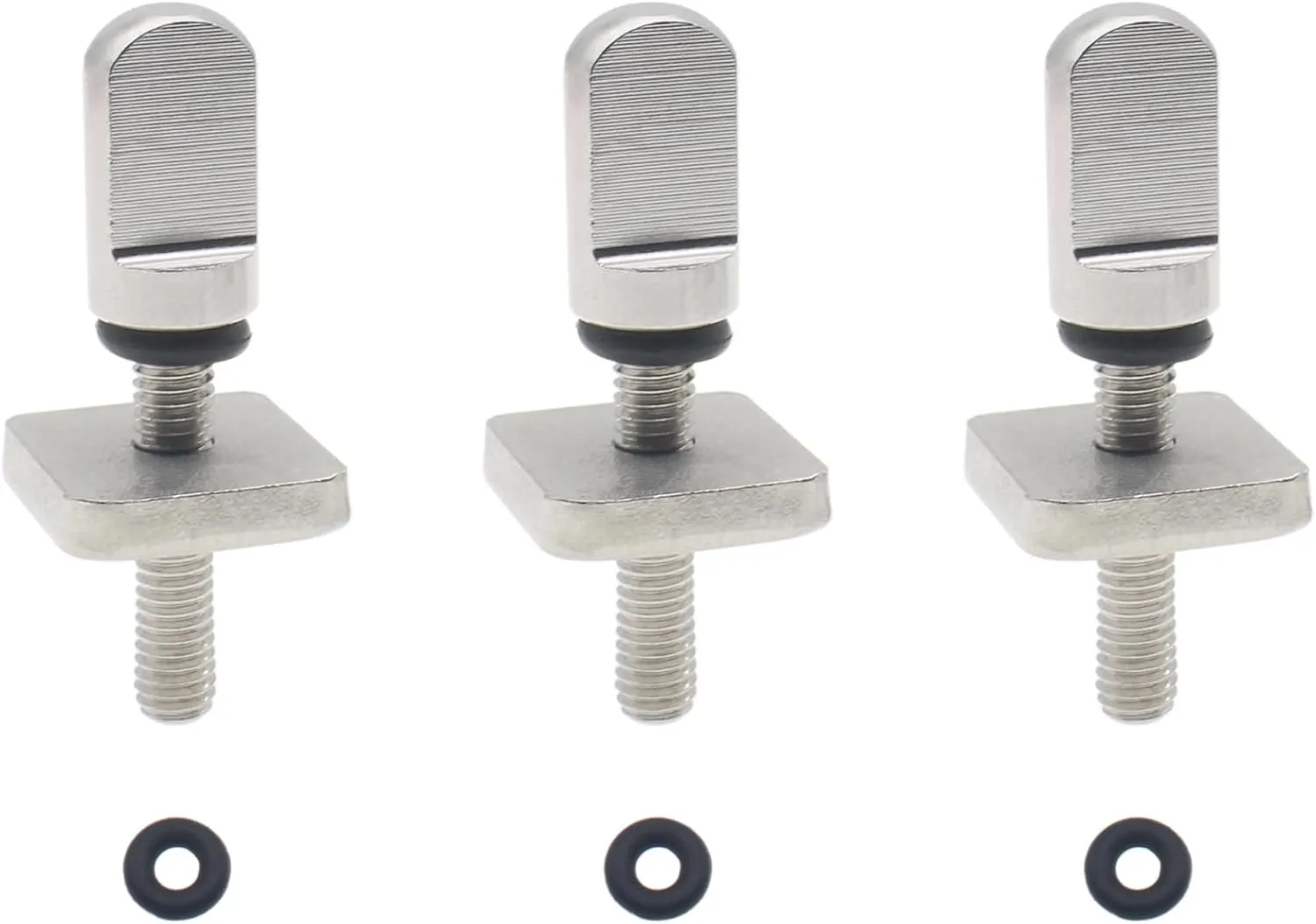 3PCS Surfboard Fin Screw 316 Stainless Steel Fin Fastener Screw Replacement with O Rings for Surfboard Surfing Accessories
