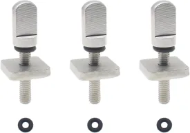3PCS Surfboard Fin Screw 316 Stainless Steel Fin Fastener Screw Replacement with O Rings for Surfboard Surfing Accessories
