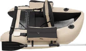 4.5ft Inflatable Fishing Boat, Fishing Float Tube with Storage Pockets, Inflatable Dinghy, Outdoor Fishing Boat Set, Single Portable Boat Raft, Hand Air Pump, 286.6lbs Load