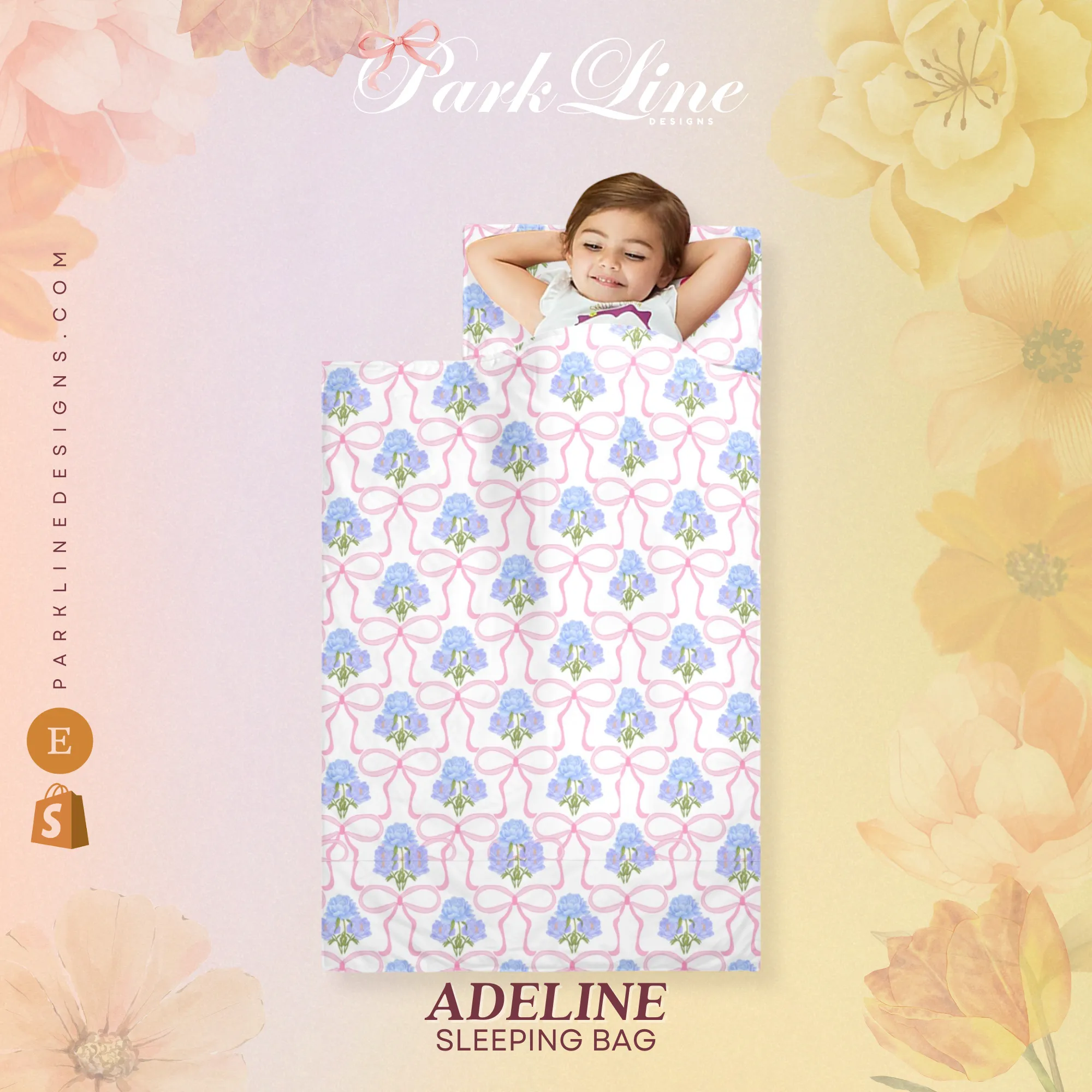 Adeline Kids' Long Sleeping Bag | A Catchy Blend of Comfort & Style | Lightweight and Durable Sleeping Bag for Kids