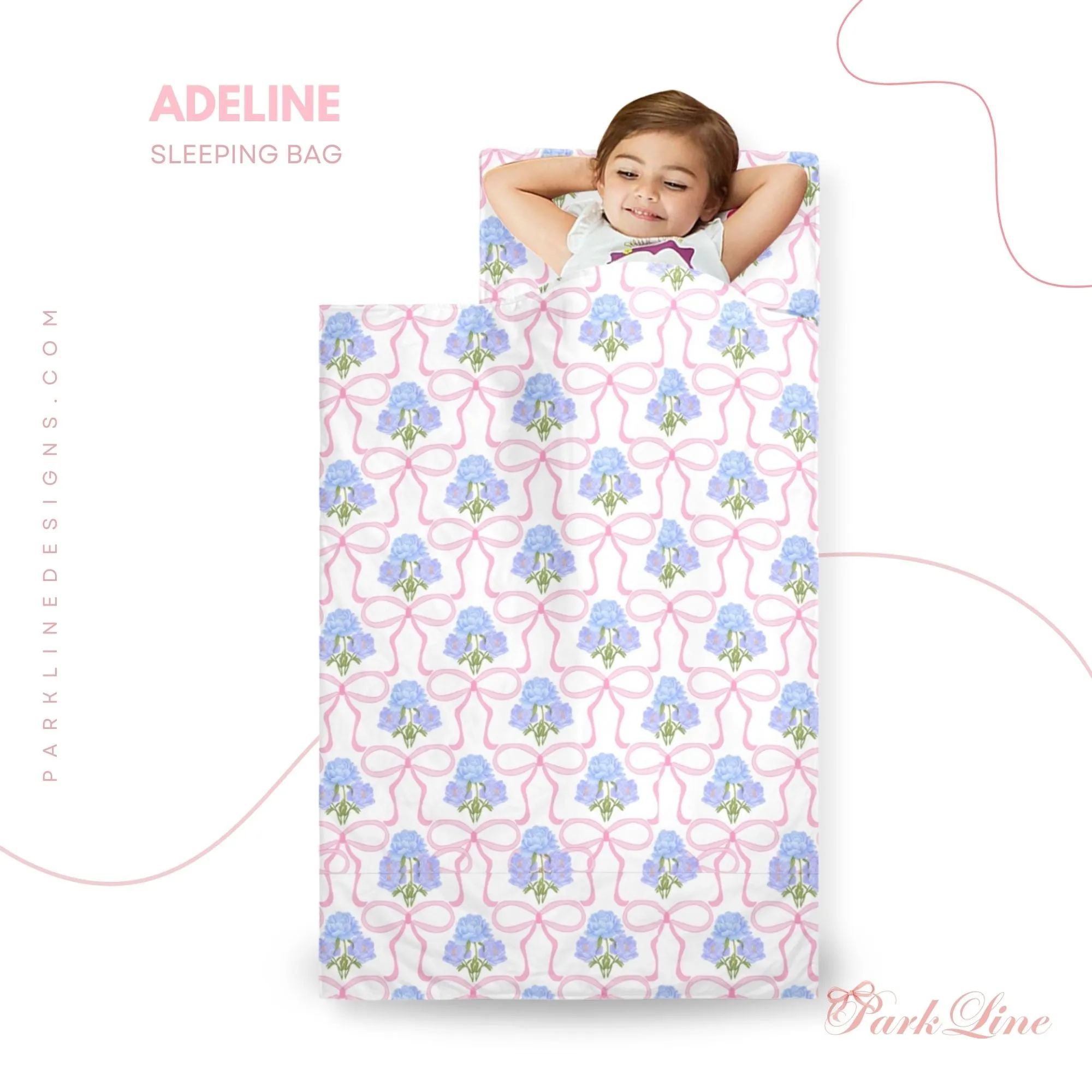 Adeline Kids' Long Sleeping Bag | A Catchy Blend of Comfort & Style | Lightweight and Durable Sleeping Bag for Kids