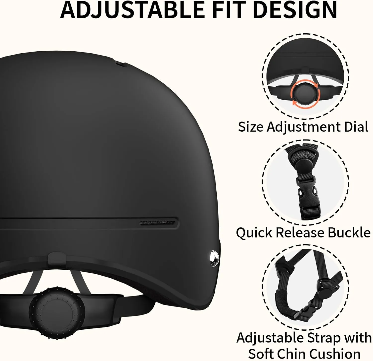 Bike Helmet for Adults, Adjustable Bicycle Helmet for Men & Women, Cycling Helmet with Safety Certified for Scooter, Skateboard, Mountain Bike, Road Bike, Commuting