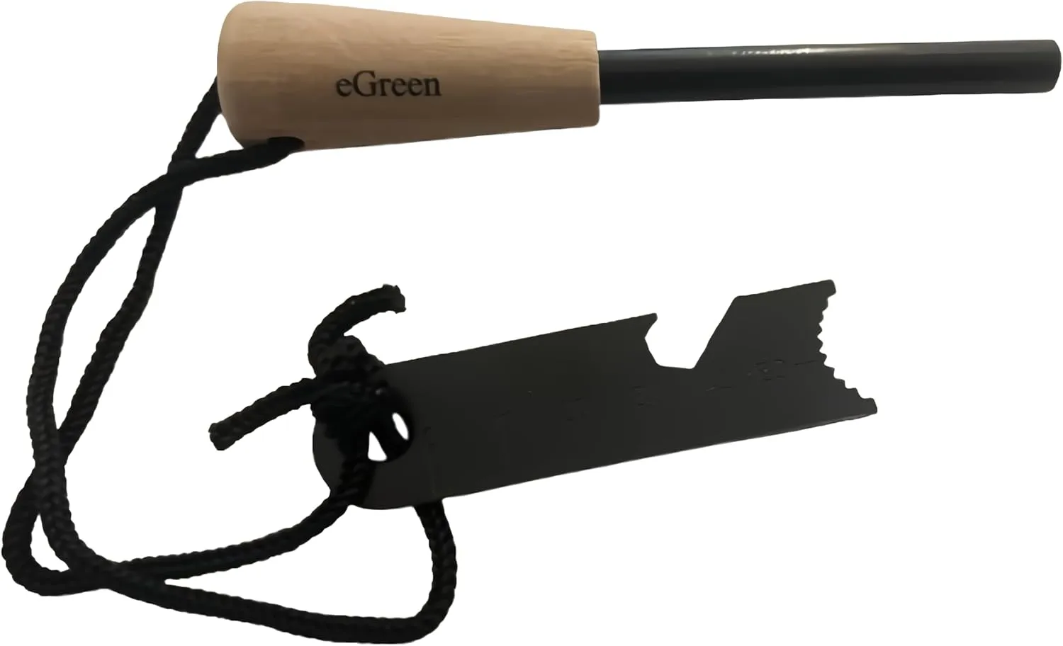 eGreen Fire Starter Complete Kit, 10/15/20 Magnesium Bags, 5/16" Ferro Rod, Multi-Tool Striker, Wax Jute Rope, Outdoor Survival Camping Bushcraft Bug Out Bag Set