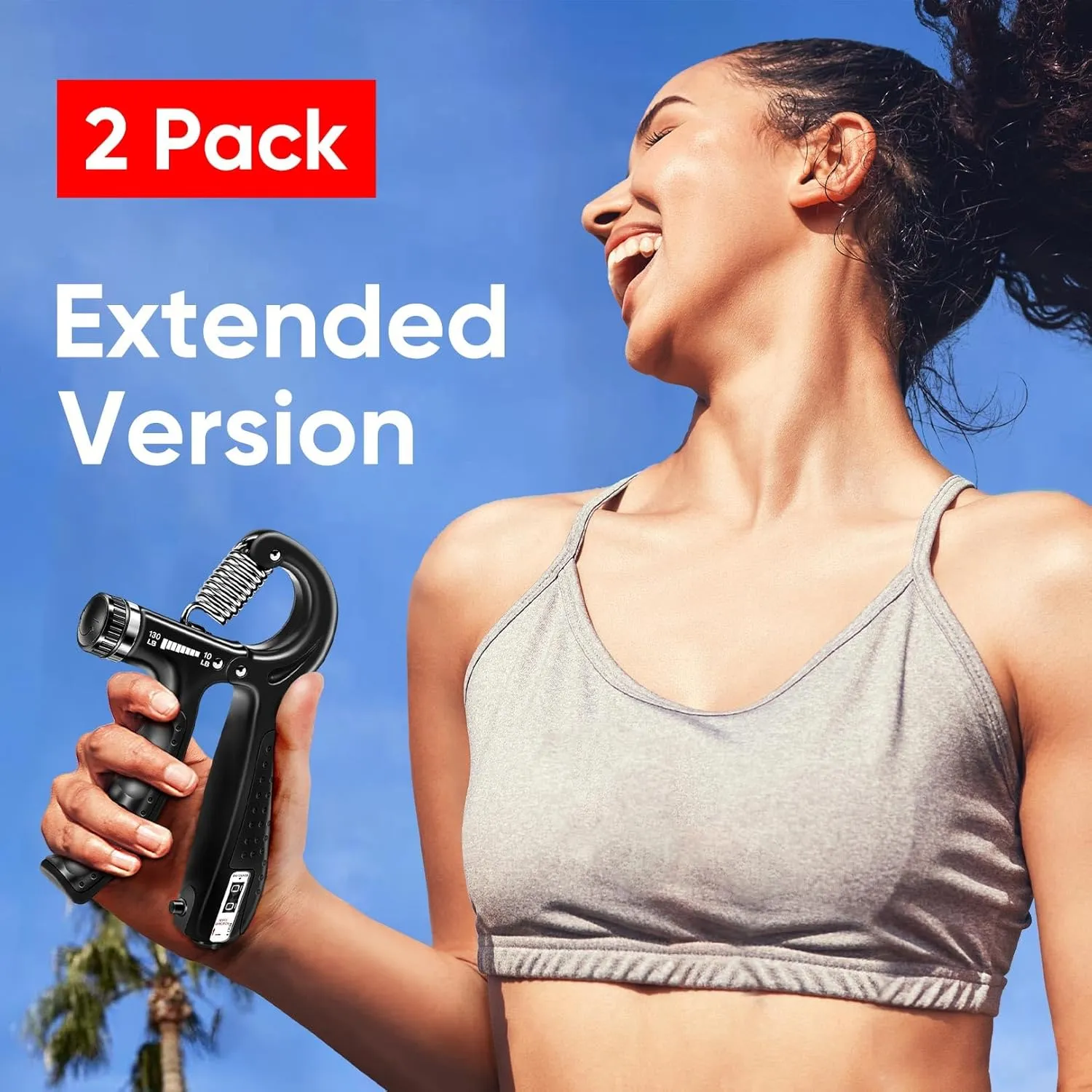 Grip Strength Trainer Kit (2 Pack), Forearm Strengthener, Hand Grip Gripper Strengthener, Fitness Exercise Workout Equipment, Hand Strengthening Devices, Forearm Exerciser, Finger Strengthener