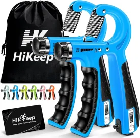 Grip Strength Trainer Kit (2 Pack), Forearm Strengthener, Hand Grip Gripper Strengthener, Fitness Exercise Workout Equipment, Hand Strengthening Devices, Forearm Exerciser, Finger Strengthener