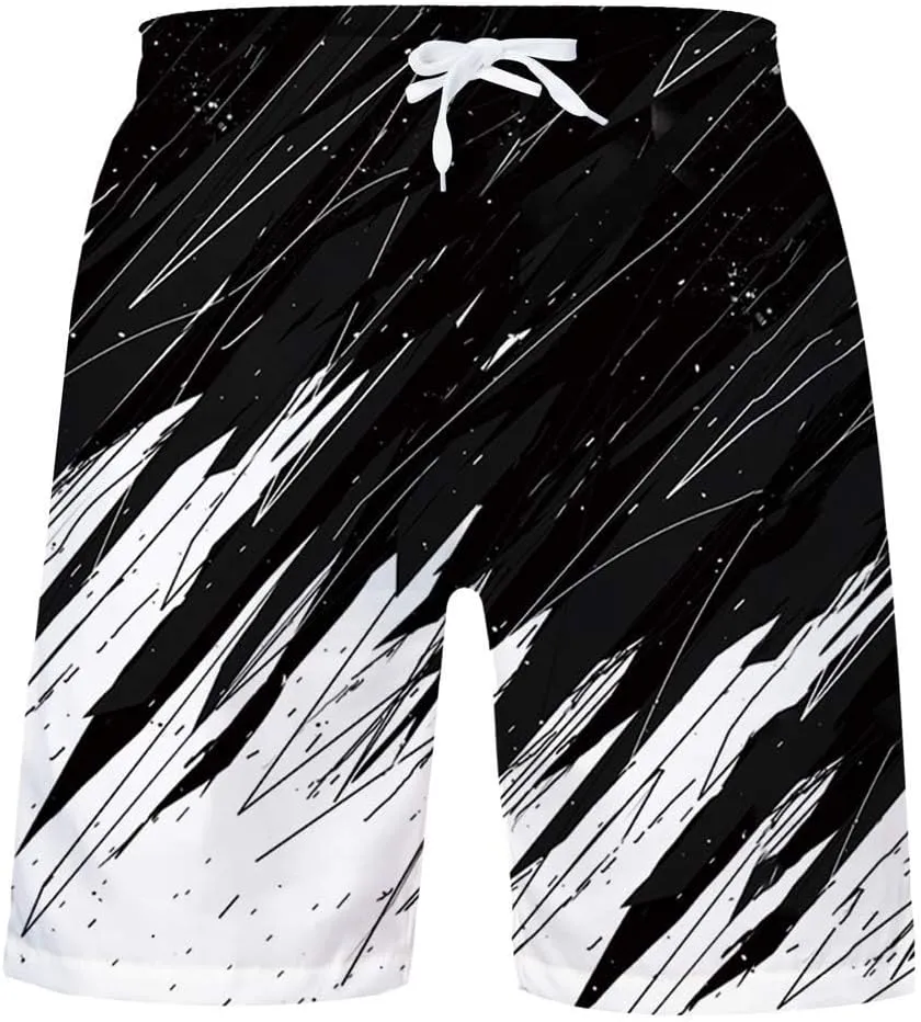 Idgreatim Teens Boys Swim Trunks Quick Dry Beach Swimwear UPF 50  Board Shorts with Mesh Lining 6-14 Years