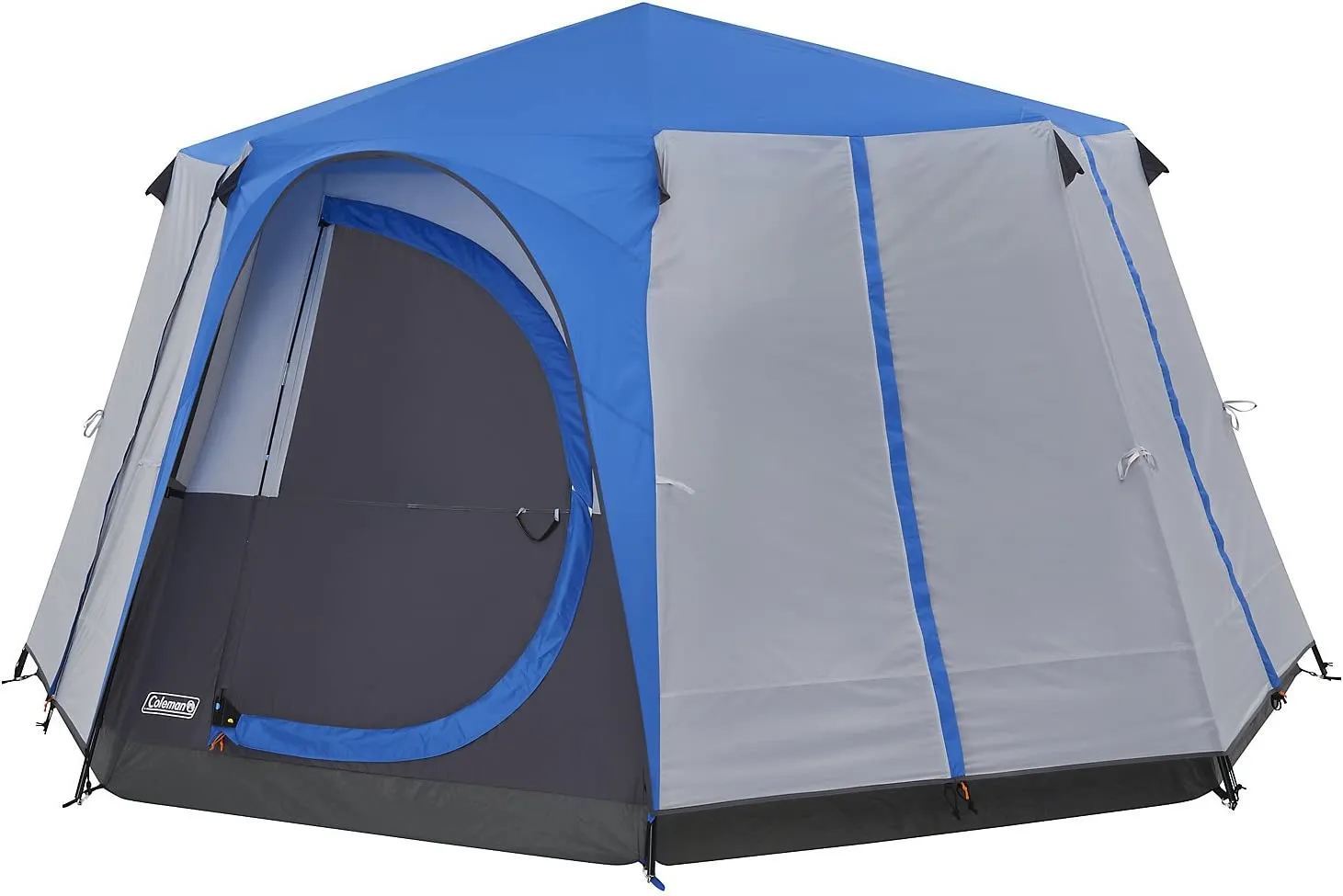 Immerse in Nature with Unmatched Comfort: Coleman Octagon Tent - A Spacious 6-Person Camping Haven, Offering Panoramic Views, Waterproof Protection, and Reliable Steel Pole Construction!