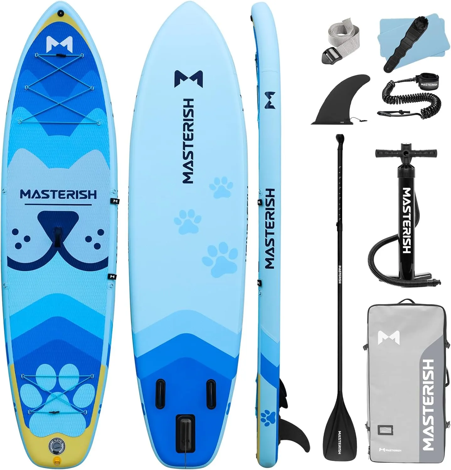 Inflatable Stand Up Paddle Boards with Premium SUP Paddle Board Accessories10'8'' Paddle Boards Water Ripple Design,Wide Stable Non-Slip Comfort Deck for Adult & Youth