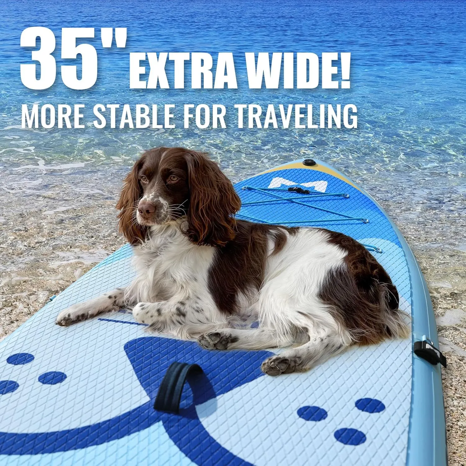 Inflatable Stand Up Paddle Boards with Premium SUP Paddle Board Accessories10'8'' Paddle Boards Water Ripple Design,Wide Stable Non-Slip Comfort Deck for Adult & Youth