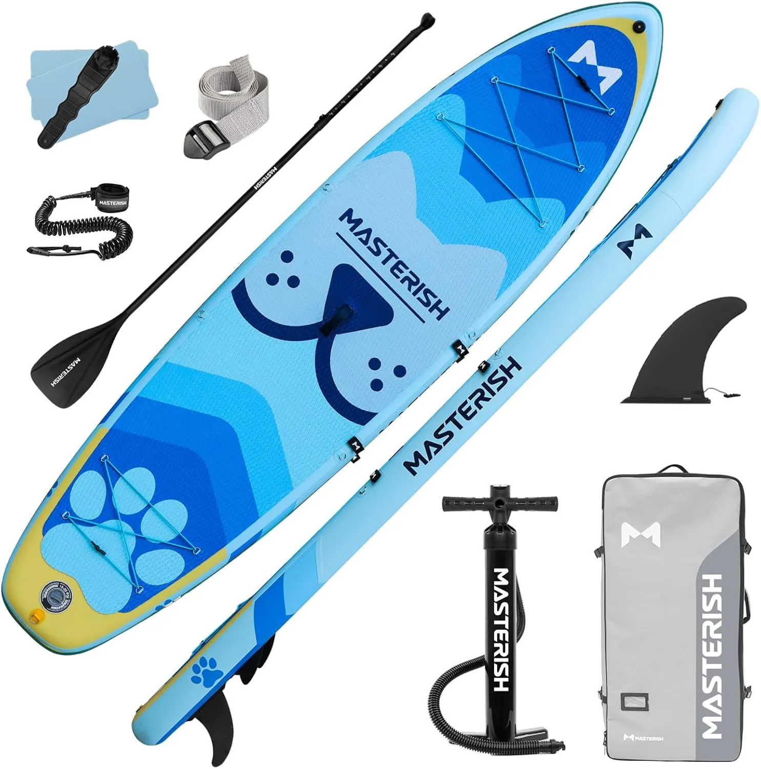 Inflatable Stand Up Paddle Boards with Premium SUP Paddle Board Accessories10'8'' Paddle Boards Water Ripple Design,Wide Stable Non-Slip Comfort Deck for Adult & Youth