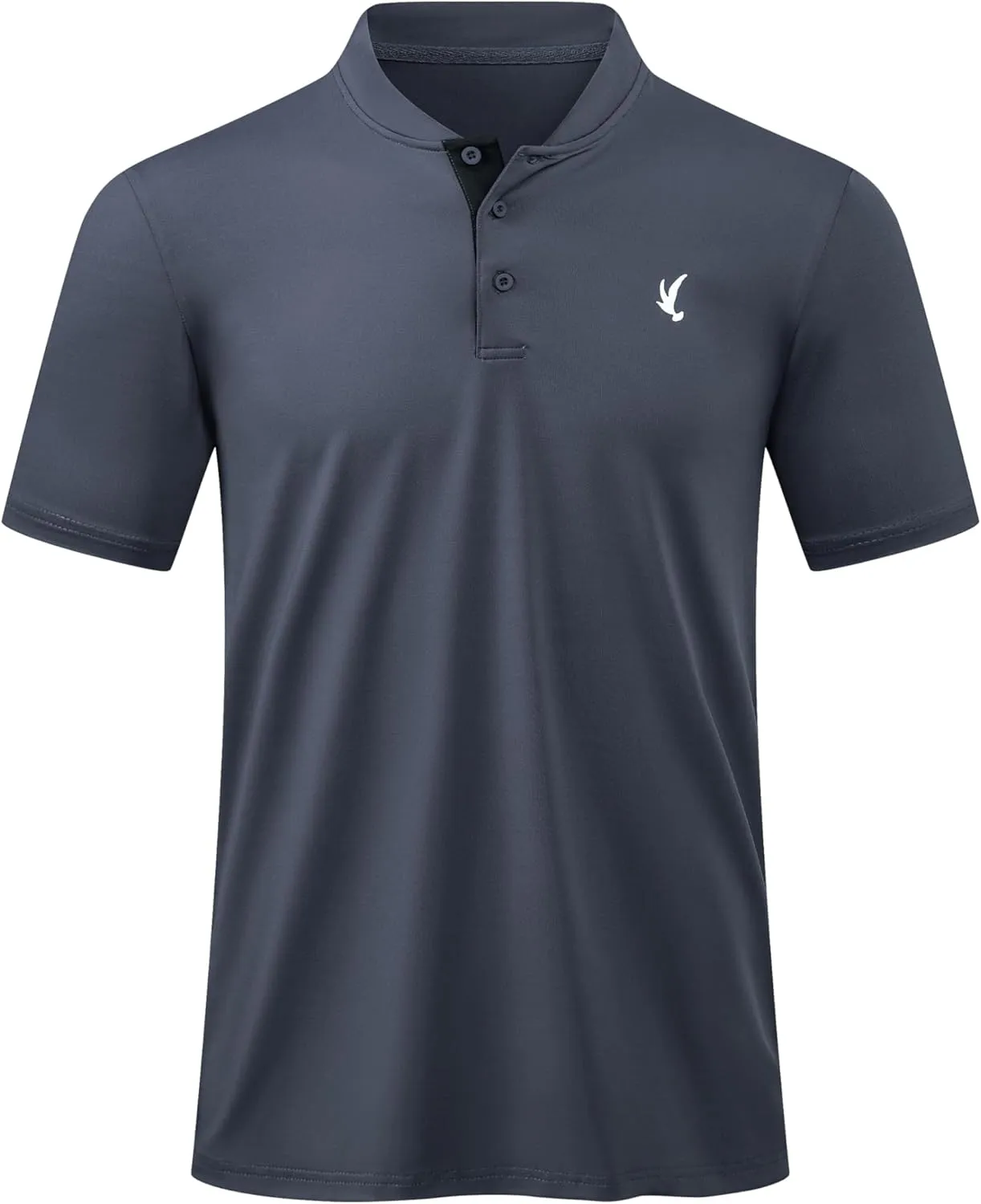 JMIERR Men's Polo Henley Shirt Moisture Wicking Quick Dry Summer Casual Short Sleeve Golf Polo T Shirts