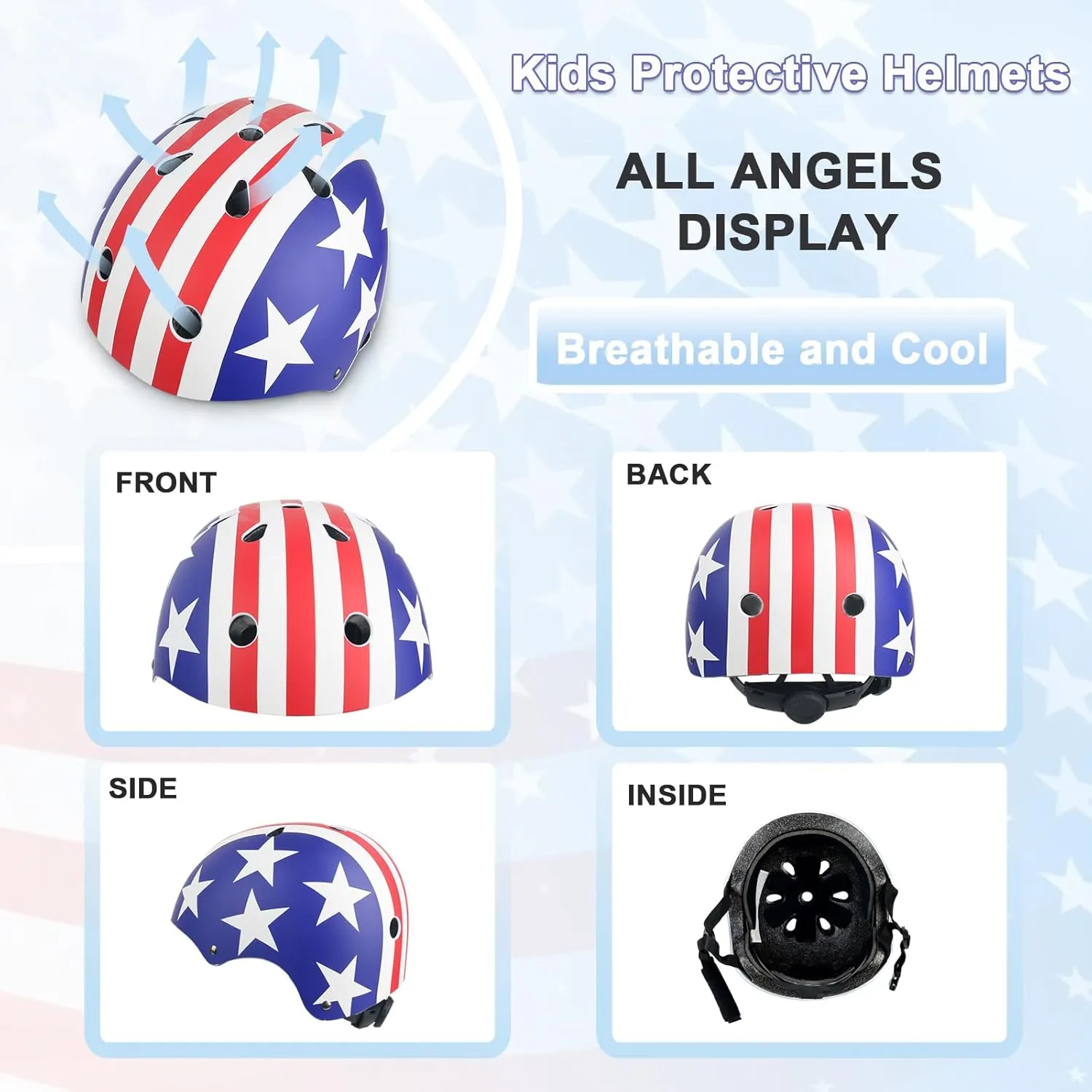 Kids Bike Skateboarding Helmet for Boys Girls Toddler CPSC Certified, Adjustable Protective Gear Helmet for Multi-Sports Cycling Inline Roller Skating Bike Rollerblading Scooter