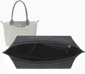 Lckaey bag organizer for longchamp insert le pliage large organizer purse insert 1028dark grey-L
