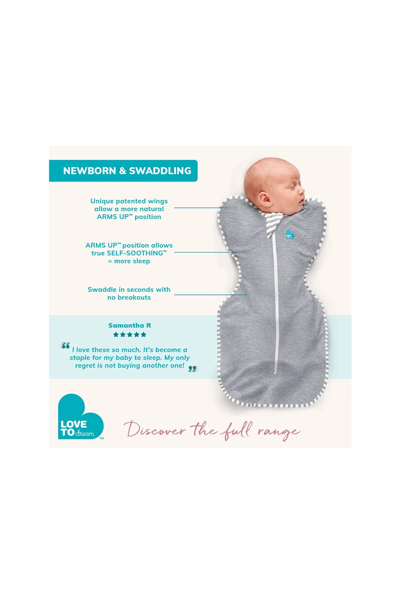 Love To Dream Swaddle Up Original 1.0 TOG