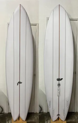 Moby Fish 7'6" x 22.75 X 3.05 - 59.90L, Swallow, 4x  Futures Fin Boxes, PU - ID:926177