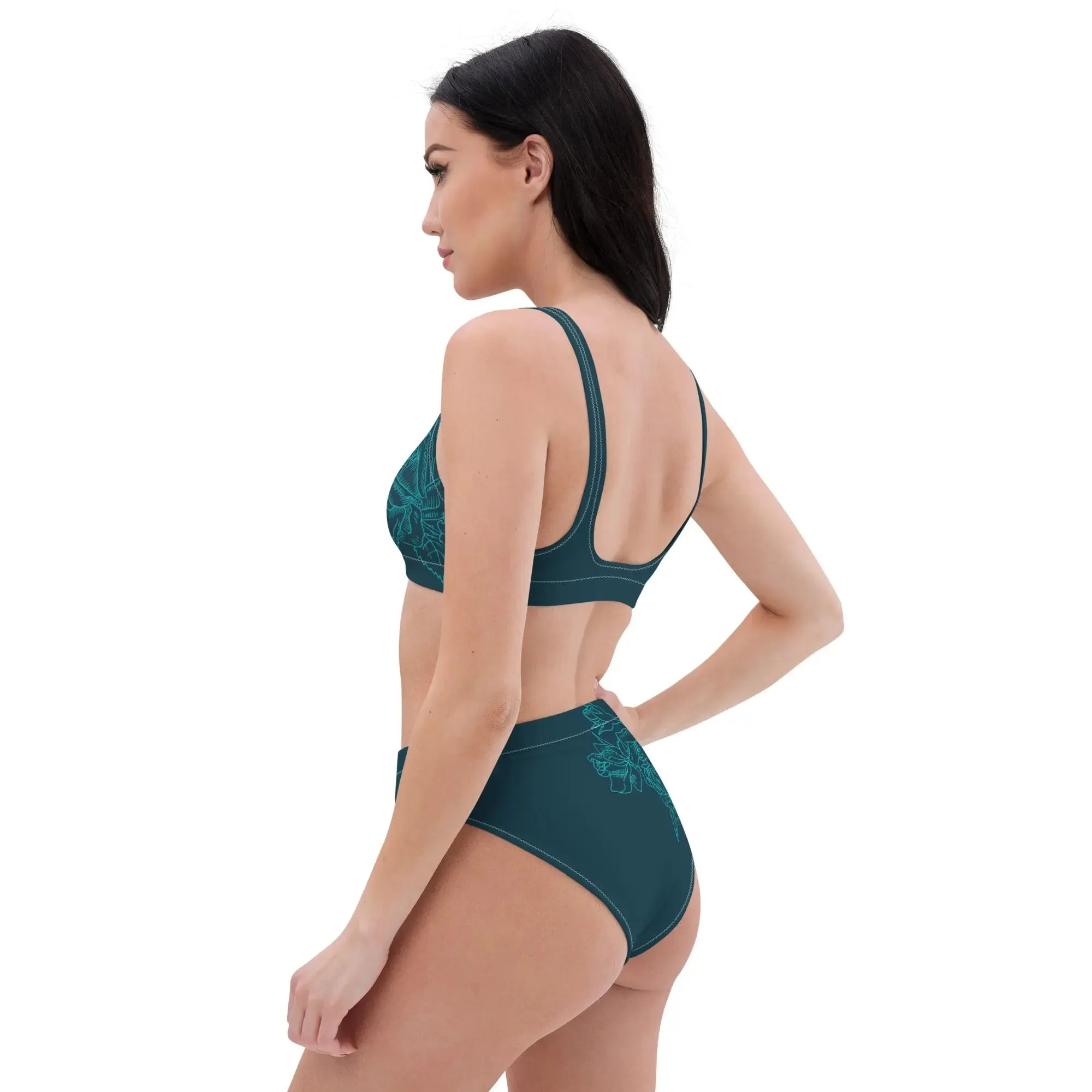 "Rose" Collection - Recycled High Waisted Bikini