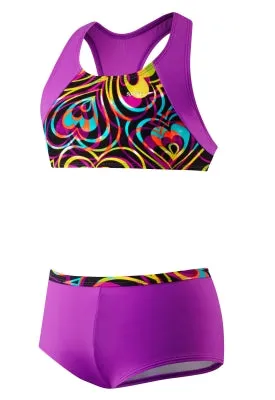 SPEEDO Girls Summer Love Boyshort 2-PC. (7-16)