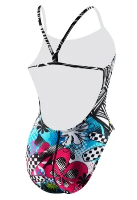 SPEEDO Splitzville Floral Remix Y-Back - Endurance Lite? (40 Only)