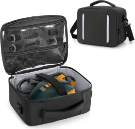 Sup Air Pump Bag Compatible with Most Sup Air Pump, Paddle Board Pump Bag with Detachable Shoulder Strap, Sup Electric Pump Storage Bag, Black, Bag Only