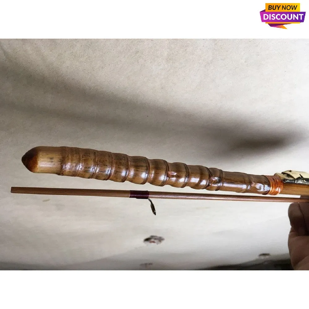 Tenkara Bamboo Fishing Rod 2 Piece L1.5-2.1 meter(59"-83")with  buddha bamboo  handles wholesale amounts