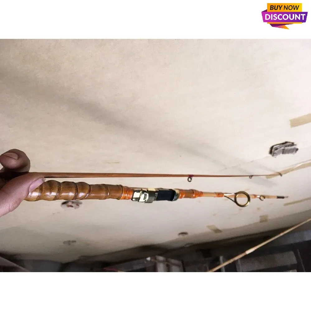 Tenkara Bamboo Fishing Rod 2 Piece L1.5-2.1 meter(59"-83")with  buddha bamboo  handles wholesale amounts
