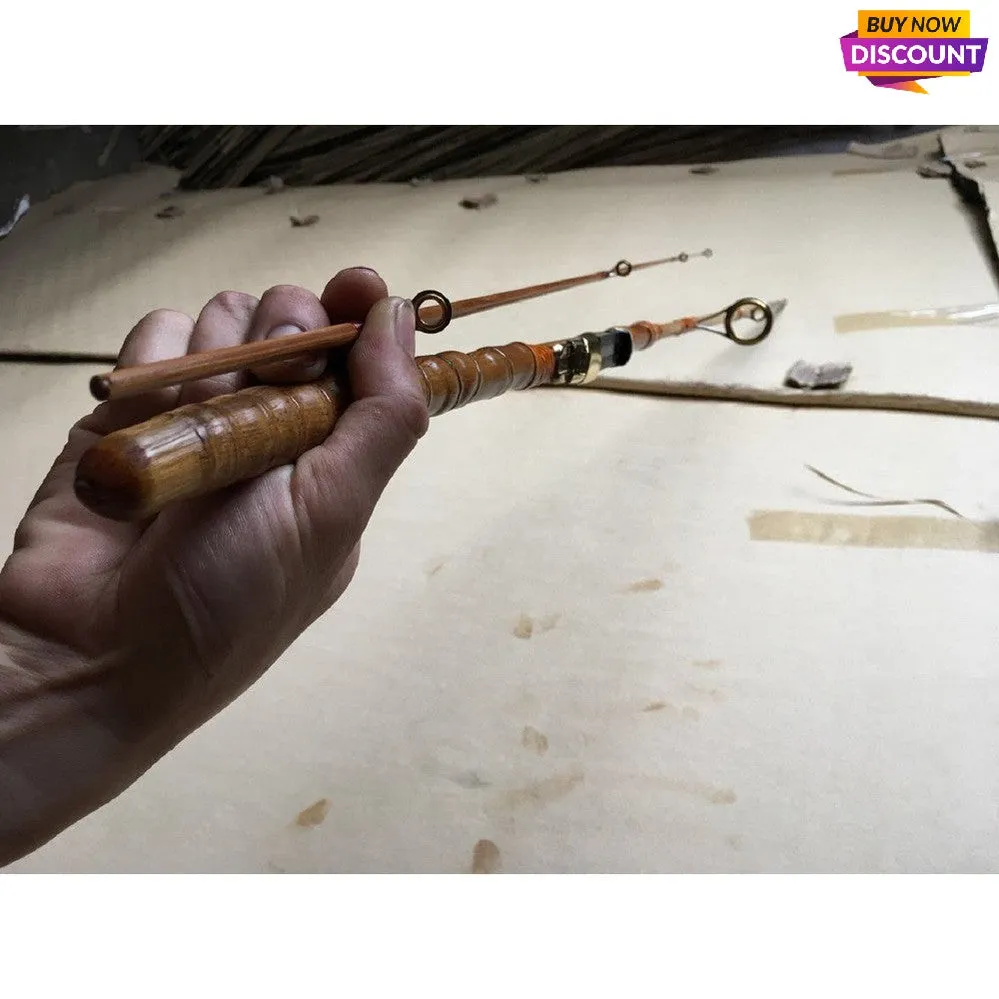 Tenkara Bamboo Fishing Rod 2 Piece L1.5-2.1 meter(59"-83")with  buddha bamboo  handles wholesale amounts