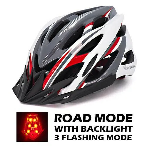VICTGOAL Bicycle Helmet Men's Ultralight Taillight LED MTB Road Bike Helmet Cycling Motorcycle Electric Scooter Safty Helmets