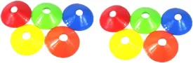 Yardwe 10pcs Soccer Training Discs Lightweight Stackable Marker Plates for Football Sports Drills Portable Obstacle Cones Essential Training Equipment